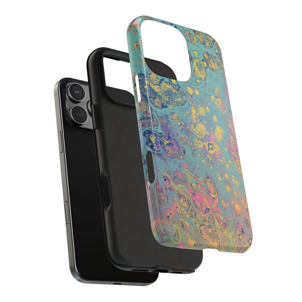 Marbled Pastel Tough Phone Case — Iridescent Fluid Art Protection