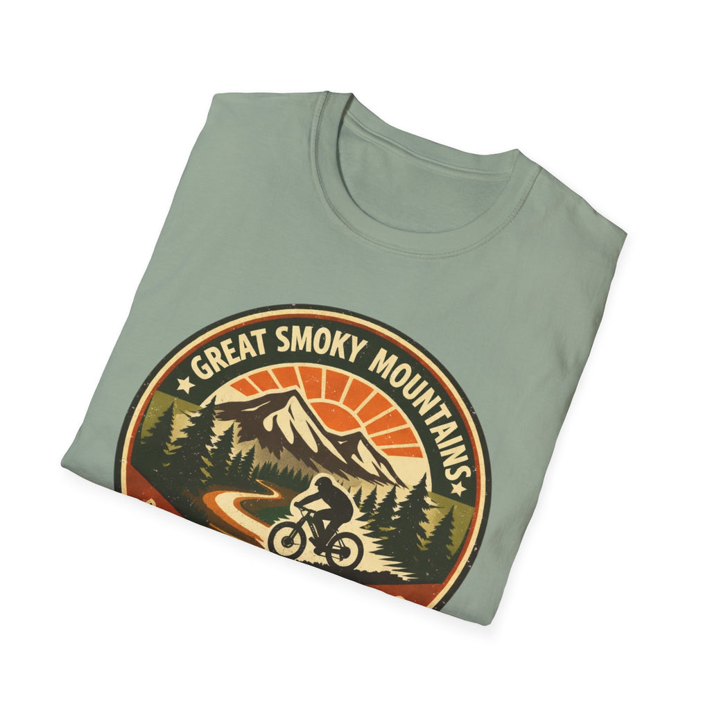Great Smoky Mountains Bicycle T-Shirt – "Ride the Parks, Respect the Wild" Adventure Tee