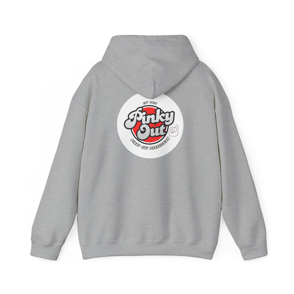 Pinky Out Retro Logo Hoodie — Vintage Skate Streetwear Pullover