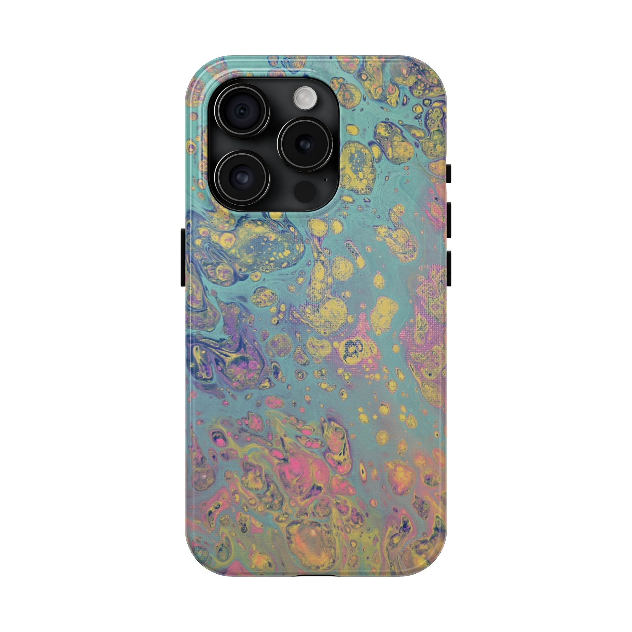 Marbled Pastel Tough Phone Case — Iridescent Fluid Art Protection