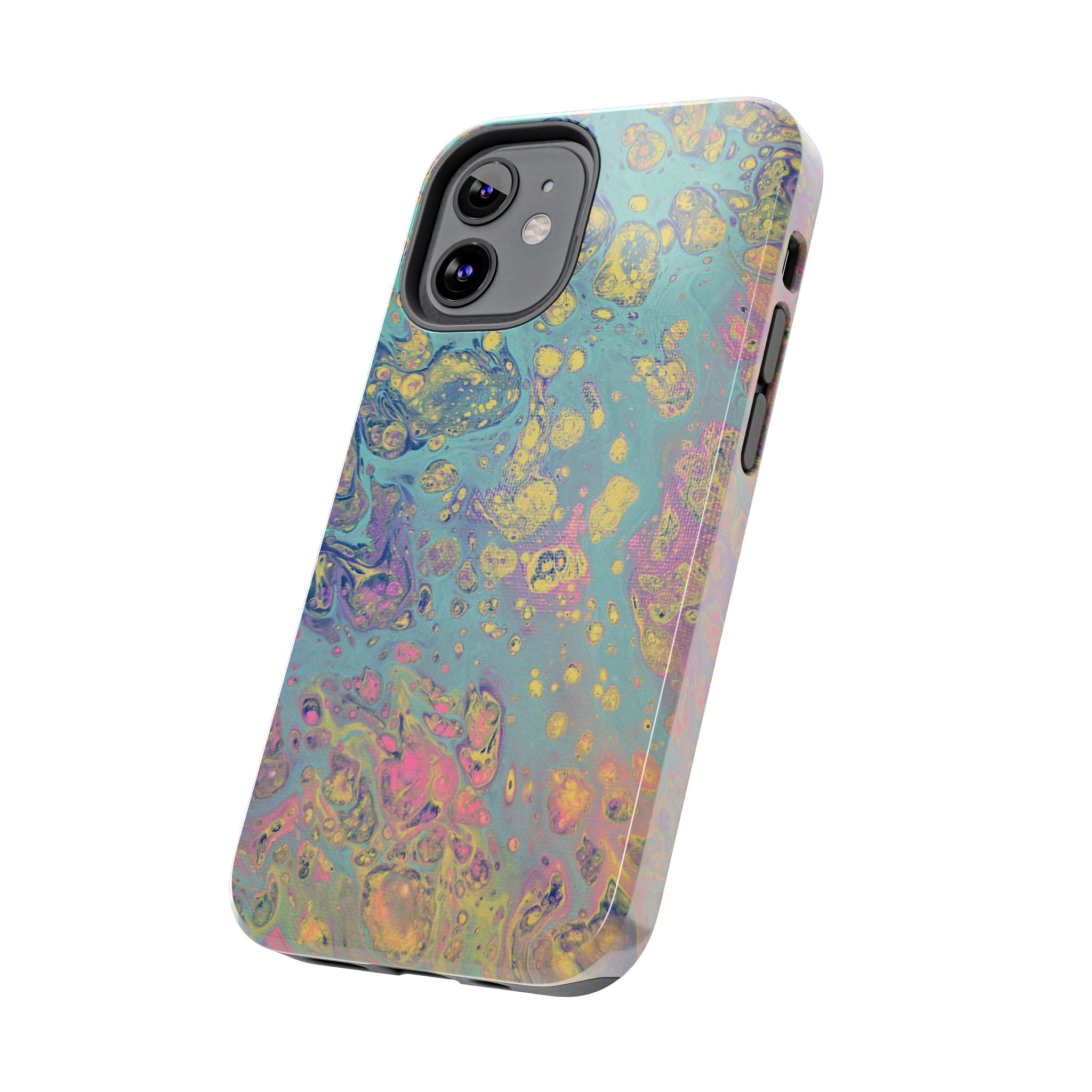 Marbled Pastel Tough Phone Case — Iridescent Fluid Art Protection