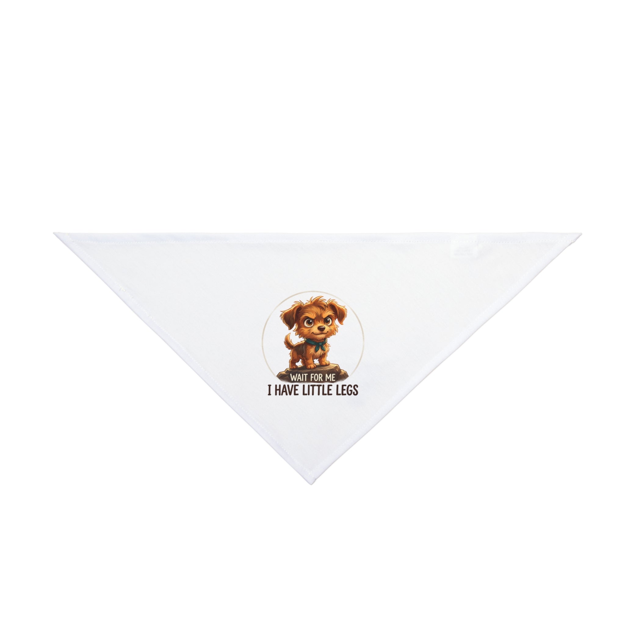 Cute Puppy Bandana — "I Have Little Legs" Pet Scarf for Small Dogs & Puppies