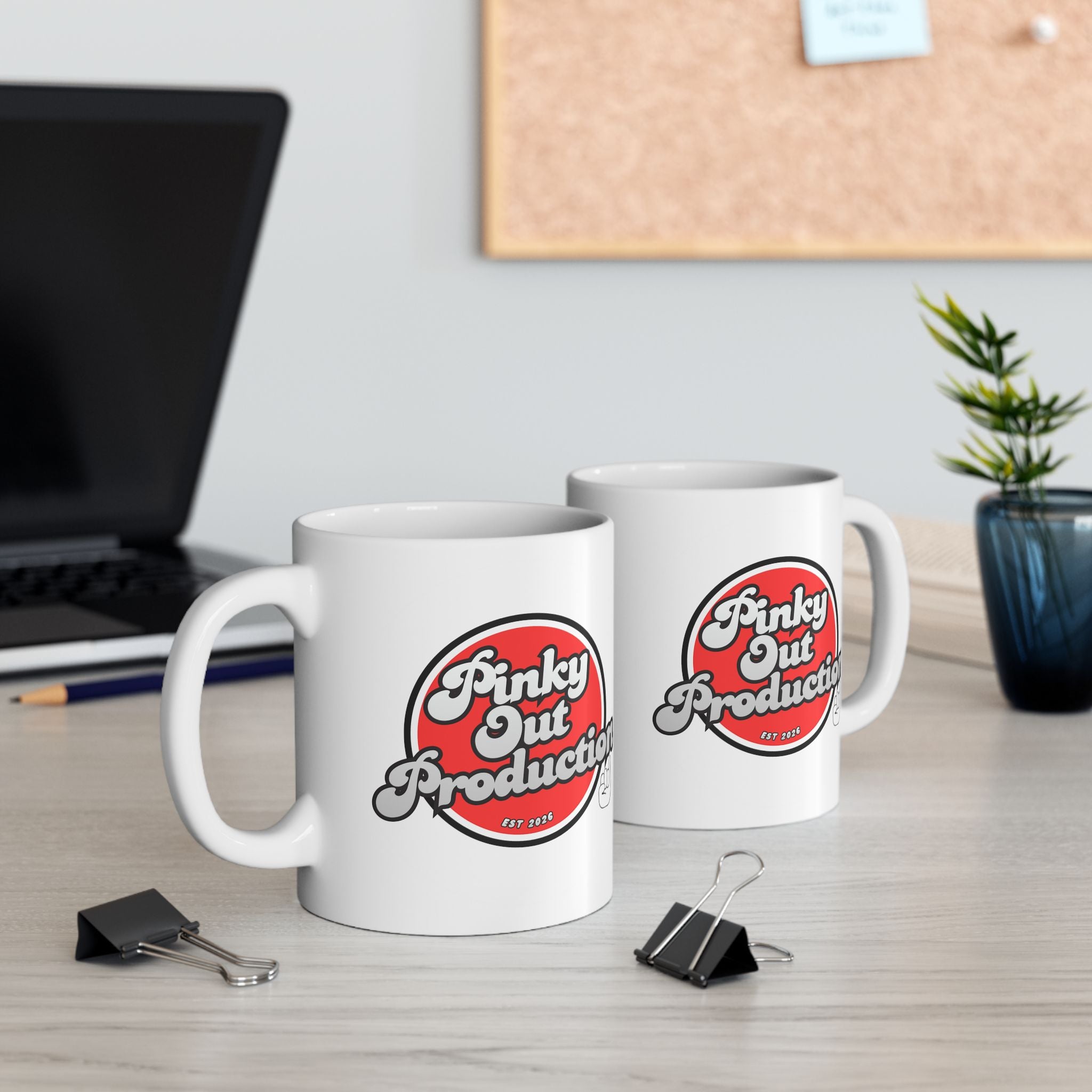 Pinky Out Ceramic Mug – Retro "Satisfaction" Coffee Cup (11oz & 15oz)