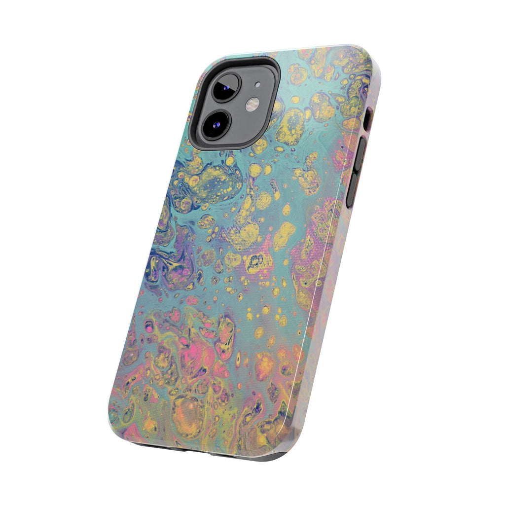 Marbled Pastel Tough Phone Case — Iridescent Fluid Art Protection