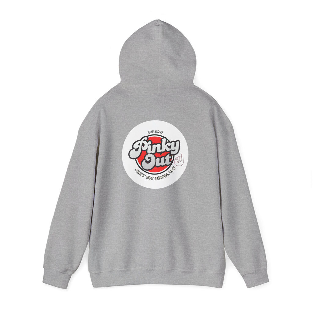 Pinky Out Retro Logo Hoodie — Vintage Skate Streetwear Pullover