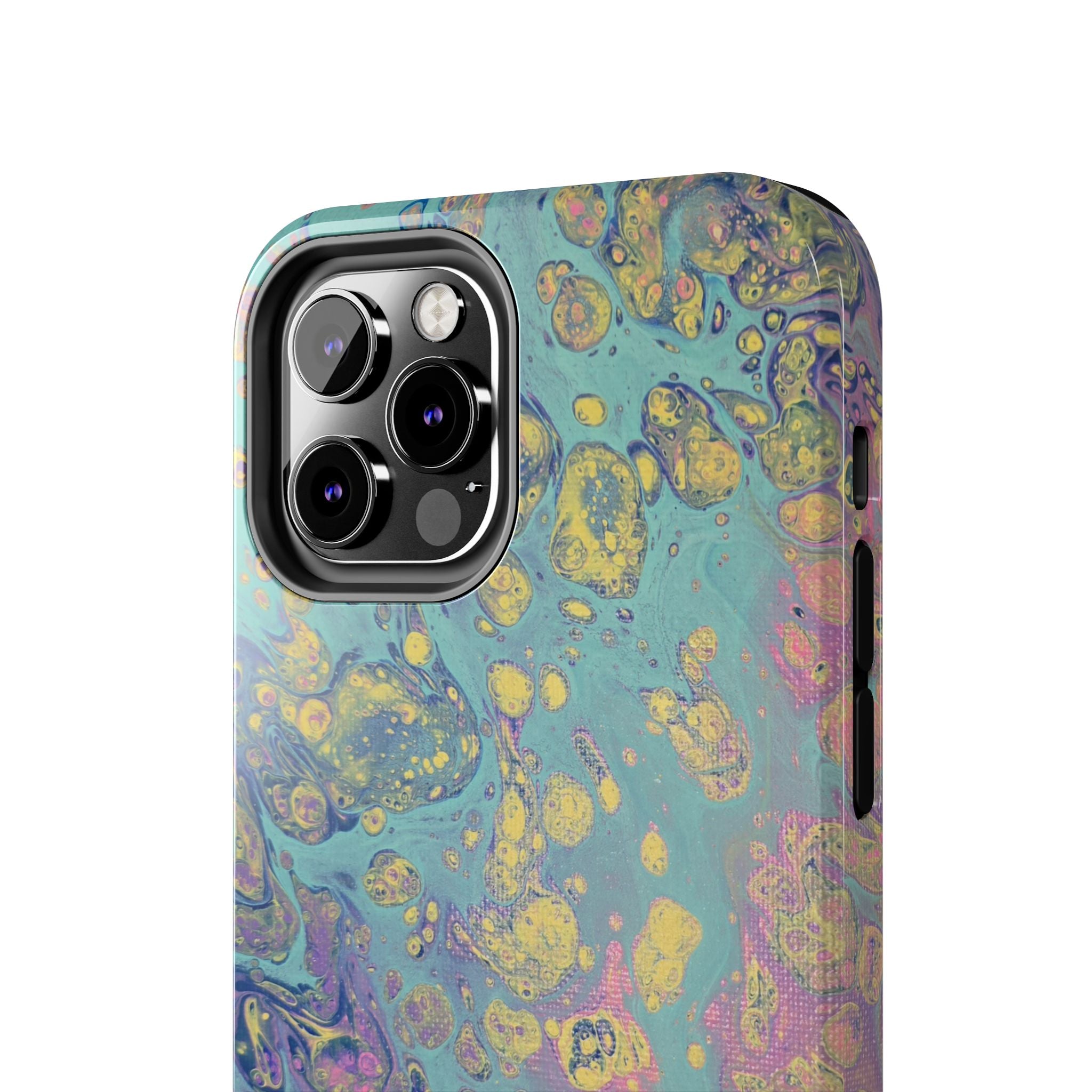 Marbled Pastel Tough Phone Case — Iridescent Fluid Art Protection