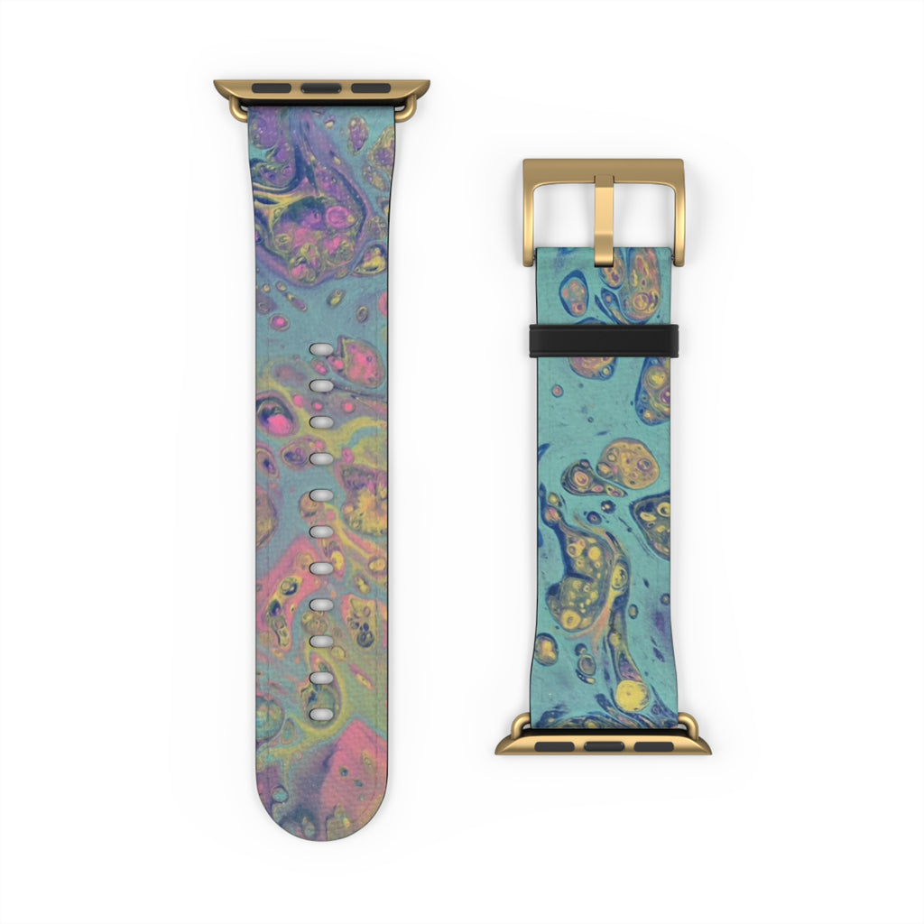 Colorful Fluid Art Apple Watch Strap