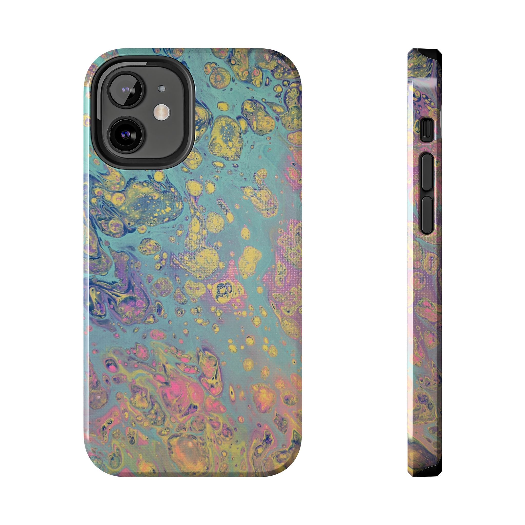 Marbled Pastel Tough Phone Case — Iridescent Fluid Art Protection