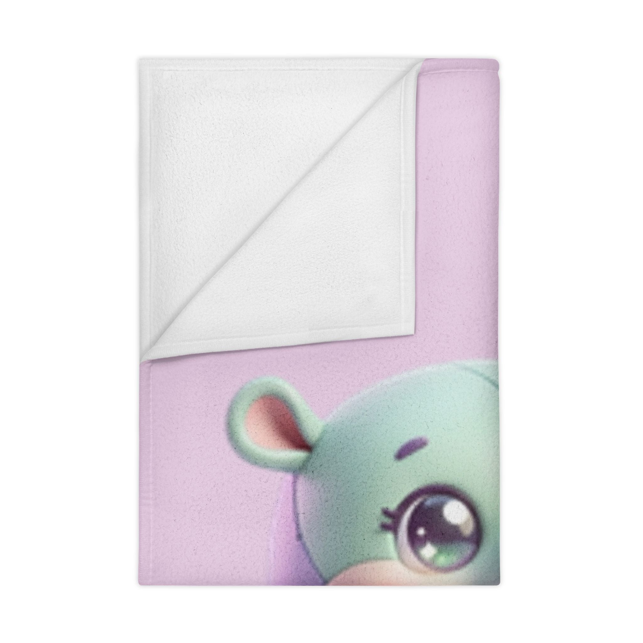 Toddler Blanket — Cute Hippo Playing Piano Baby Throw for Nursery